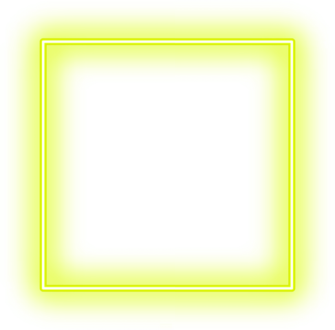 Glowing Yellow Square Frame 